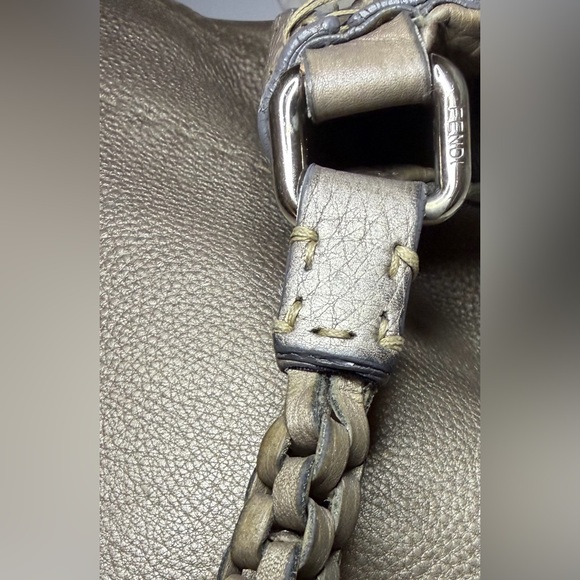 Fendi Selleria Vintage Metallic Hobo Shoulder Bag COA - Picture 10 of 13